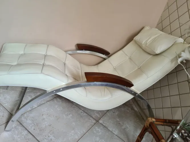 Sofá Chaise Longue Branco