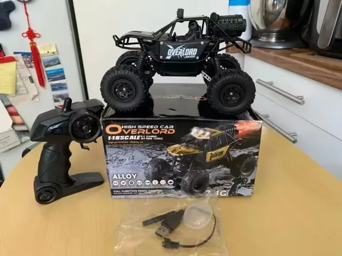 Carro Controle Remoto Overlord 4x4, Completo!