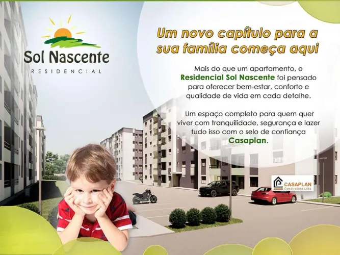 Apartamento 40m² 1 Dormitórios 1 vaga - Cond Resid do Sol- Suzano