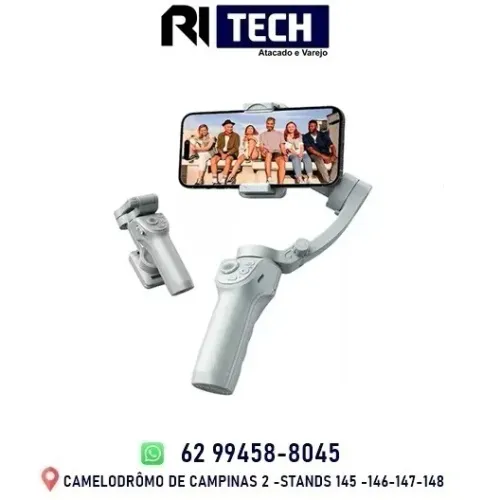 Estabilizador Gimbal de 3 Eixos Tracking Mode Reconhecimento Facial Portátil