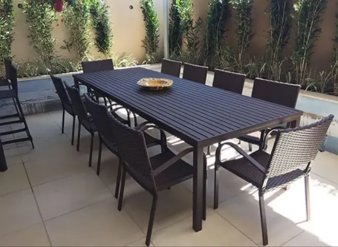 MESA DE FIBRA 10 LUGARES
