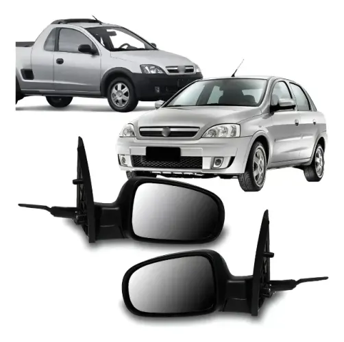 Espelho Retrovisor Corsa Montana 2002 2003 2004 2005 2006 2007 2008 a 2012 Com Controle