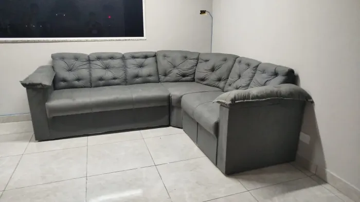 Sofa de canto com braços novos de fábrica! Pronta entrega 