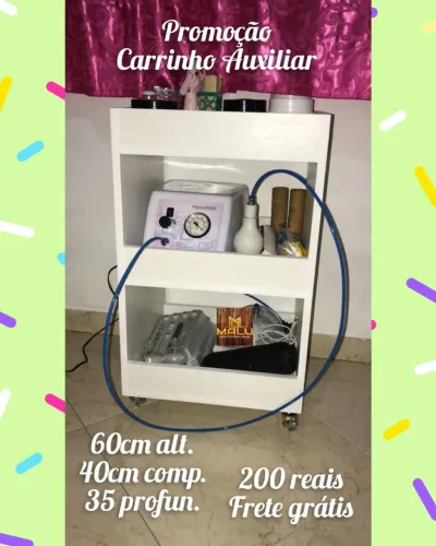 Carrinho Auxiliar com Rodinhas - Promoção