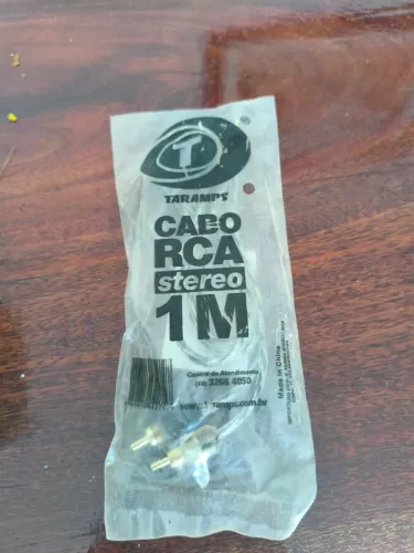 Cabo RCA automotivo Stereo 1M Taramps