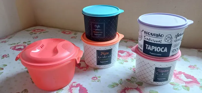 Kit tupperware 5 peças com nova 