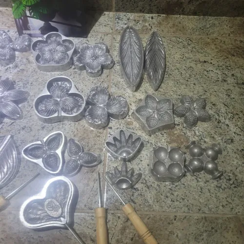 Formas frizadores em aluminio para flores