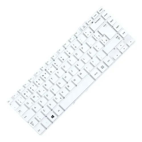Teclado Branco Para Samsung 270e Np270e4e-kdabr, conf. mais modelos no site