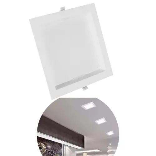PAINEL BACKLIGHT ECOLED QUADRADO EMBUTIR BRANCO 18W 6500K 221X221X28 AUTOVOLT - G-LIGHT