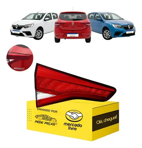 Lanterna Renault Sandero 2020 2021 2022 Tampa C/led L.e Esquerdo/motorista Cristal