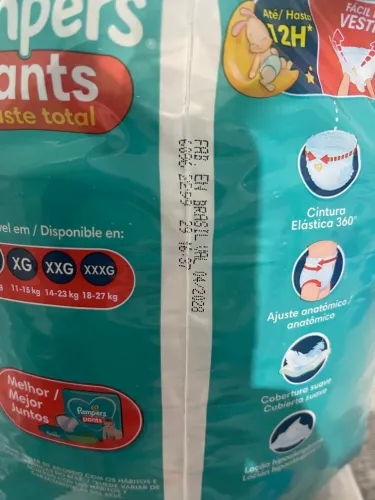 Fralda Pampers Pants G 72