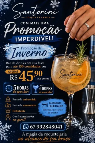 Bar de drinks no seu evento ?