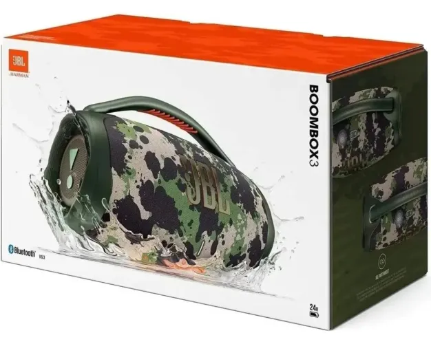 Caixa de Som JBL Boombox 3, original lacrada Bluetooth, Portátil, Cor Squad Verde
