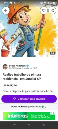 Realizo trabalho de pintura residencial em Jundiaí e região 