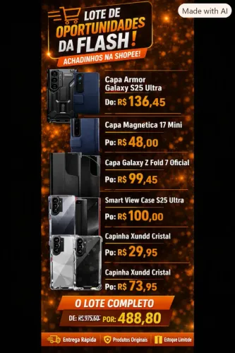 Achadinhos da Flash - Capas Premium Samsung