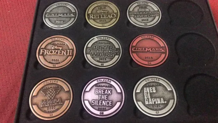 Coleção medalhas Cinemark - Nao vendo Avulsas!