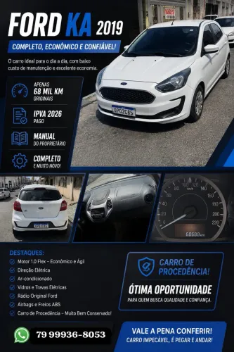 Ford KA 1.0 Se/se Plus Tivct Flex 5P 2019