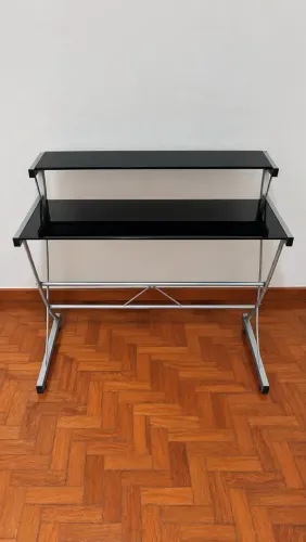 Combo Home Office - 2 Mesas de Vidro + Cadeira + Impressora Canon
