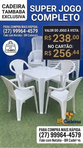 JOGO PLÁSTICO MODELO POLTRONA 154 KG