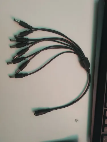 Cabo conector adaptador rabicho P4 1 Fêmea e 8 Macho,para DVR, CFTV e outros!
