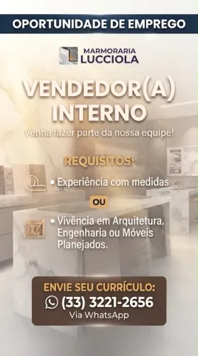 Vaga de vendedor (a)