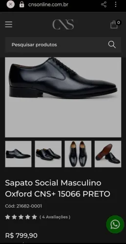 Sapato Social CNS