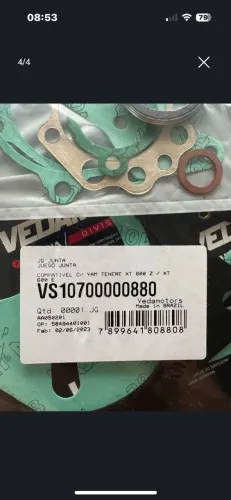 Jogo De Juntas Do Motor Para Xt600 Z Ou É