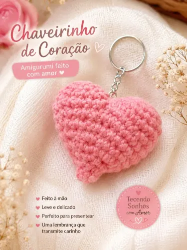 Chaveirinho amigurumi