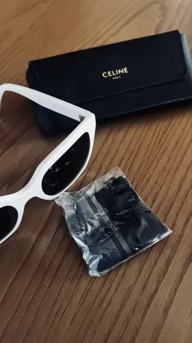 Óculos de sol Celine cat eye branco