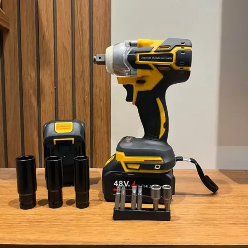 CHAVE DE IMPACTO COMPACTA duas baterias 48V - COMPLETA COM MALETA