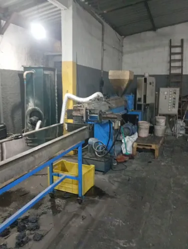 Extrusora 75 mm de Recuperação de Plástico/ Grão + linha completa+ instalação 