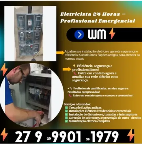 Eletricista 24 Horas - Profissional