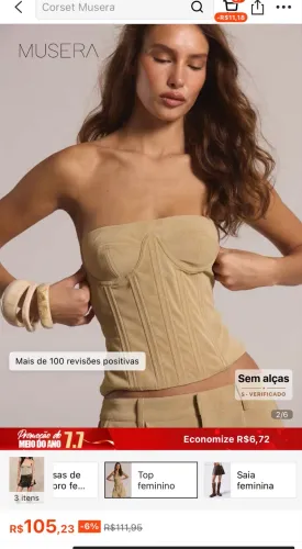 Corset shein novo