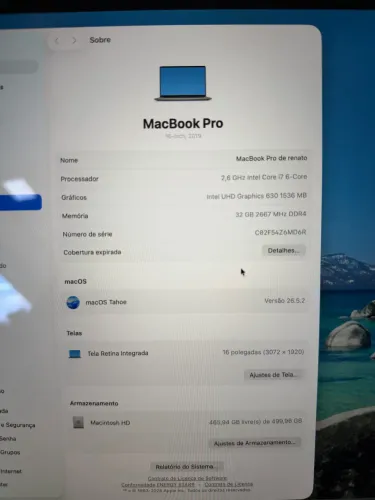 MacBook Pro 2019 32gb