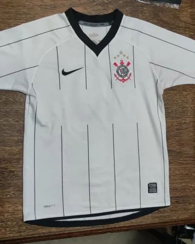 Camisa Corinthians Nike Retrô Infantil Original Medial Saúde