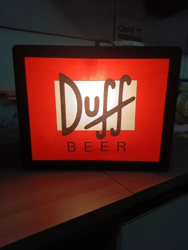 Luminária decorativa Duff Beer - estilo bar/pub - tema Simpsons