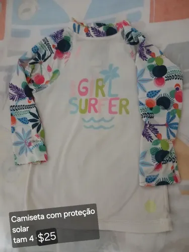 Camiseta proteção uv menina