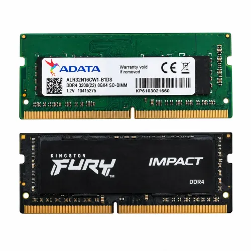 Kit 2x Memória RAM 8GB DDR4 3200MHz Notebook - ADATA + Kingston