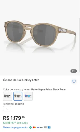 Óculos oakley latch cor nova