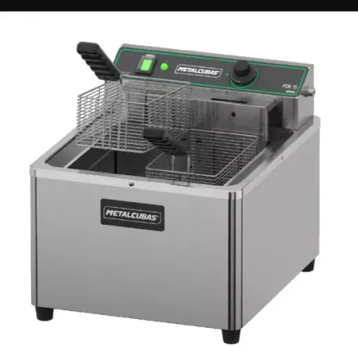 aln. Fritadeira Elétrica Metalcubas 15L - 5500W