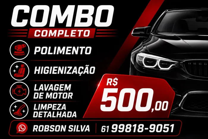 POLIMENTO HIGIENIZAÇÃO DE VEÍCULOS