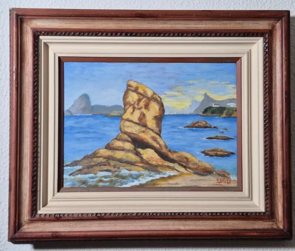 Quadro assinado representando ponto turístico em Niterói (aceito ofertas nos anúncios)