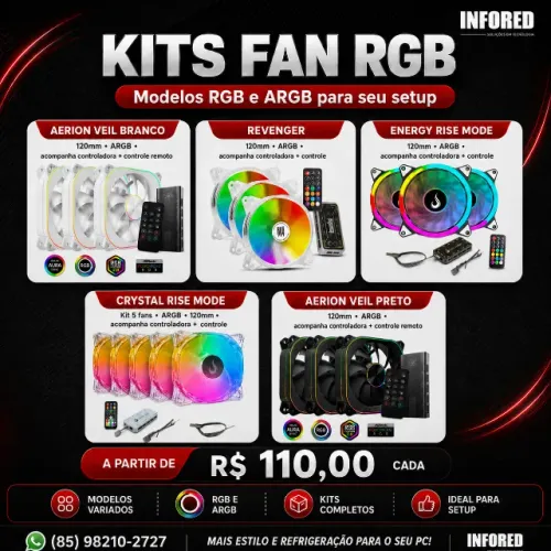 Kits Fan RGB e ARGB