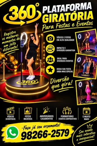 Sua festa mais completa (Pegue e monte plataforma 360 torres de led)