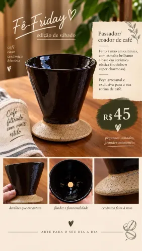 Passador/coador de café 
