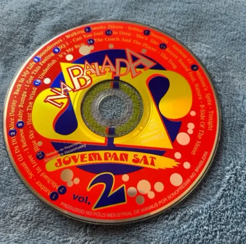 CD Na Balada Jovem Pan Sat Vol. 2 (Apenas o Disco / Sem Capa) - Raridade Anos 90