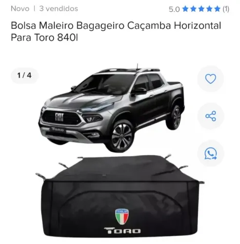 Bag novo sem uso serve para fiat toro 