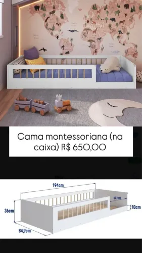 Cama montessoriana 