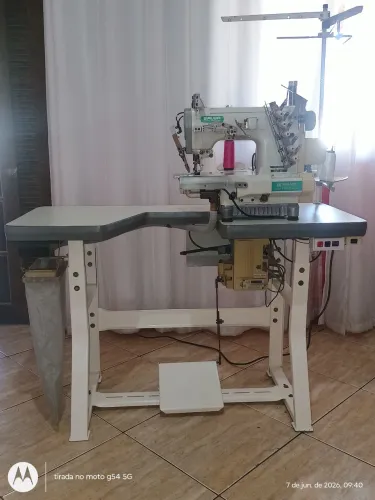 GALONEIRA SIRUBA C007JD PNEUMÁTICA COM REFILADOR E CORTE DE LINHAS, SOMENTE PARA RETIRADA