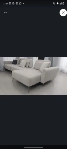 Sofá Modular de Alto Padrão com Chaise (3,44m) - Design Sofisticado